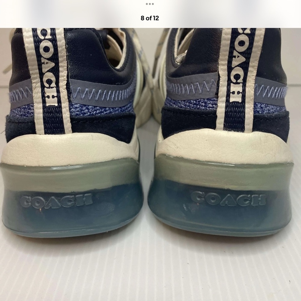 Coach Navy and Cream Athletic Shoes - Picture 4 of 8